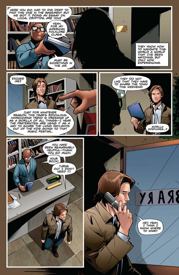 Interior preview page from Supernatural: Castiel #1