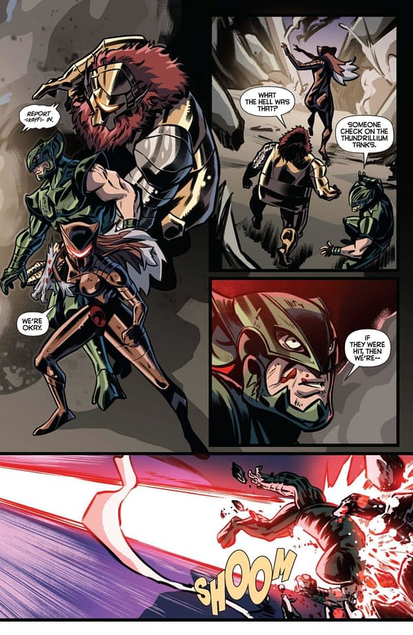 Interior preview page from ThunderCats x SilverHawks: ThunderHawks #3