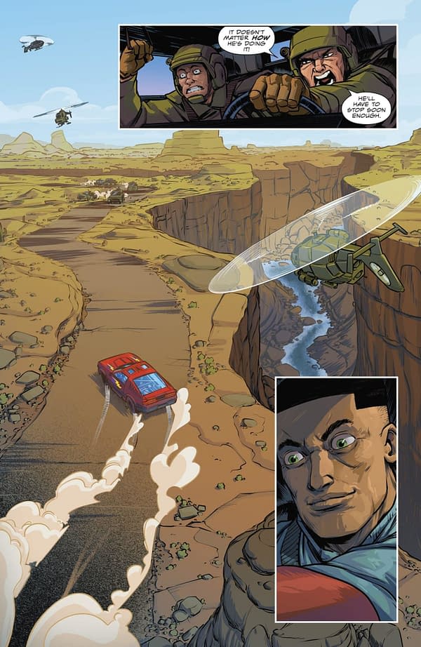 Interior preview page from M.A.S.K. #1