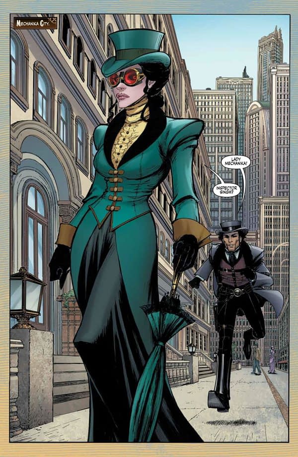 Interior preview page from Lady Mechanika: The Mechanical Menagerie #2