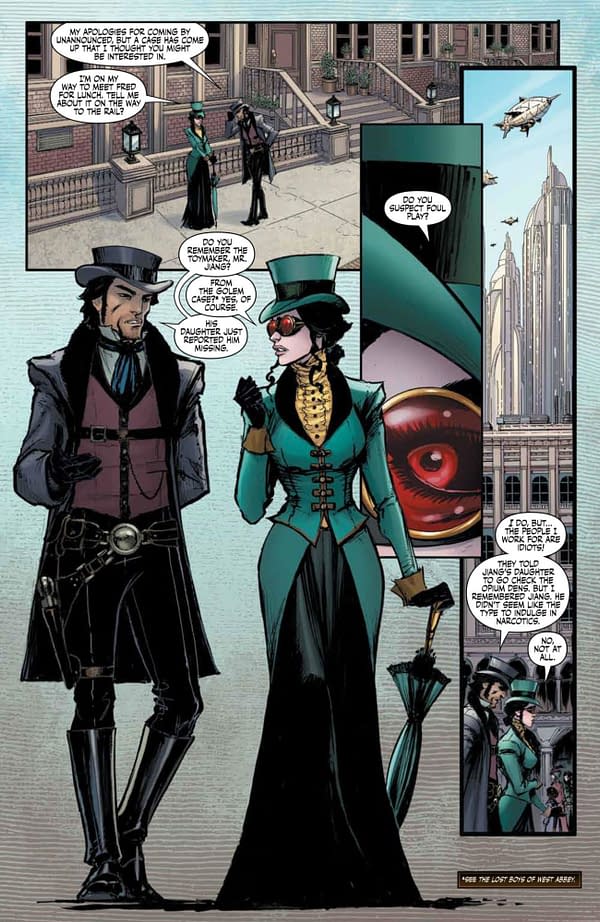 Interior preview page from Lady Mechanika: The Mechanical Menagerie #2