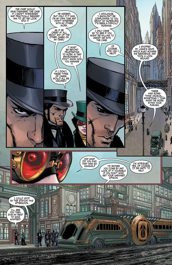 Interior preview page from Lady Mechanika: The Mechanical Menagerie #2