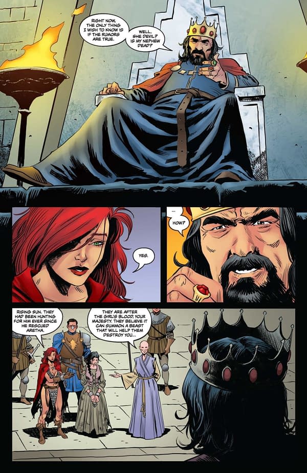Interior preview page from Red Sonja: She-Devil with a Sword #3