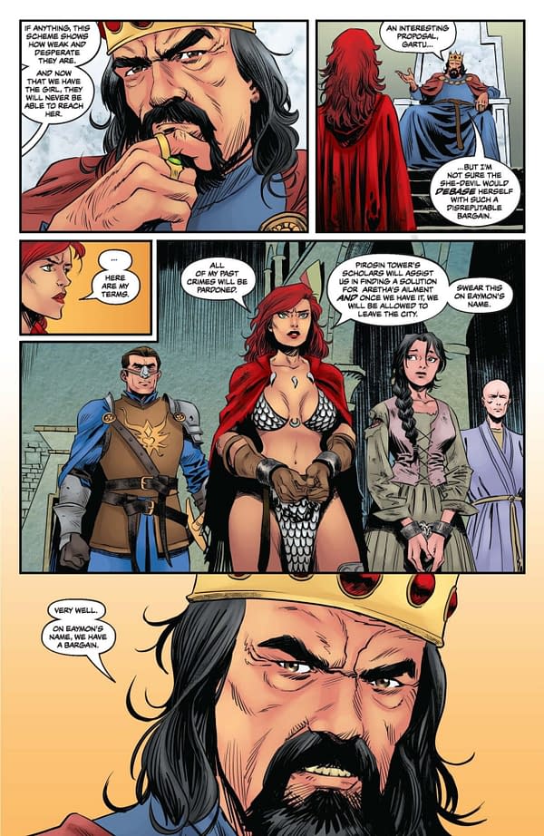 Interior preview page from Red Sonja: She-Devil with a Sword #3