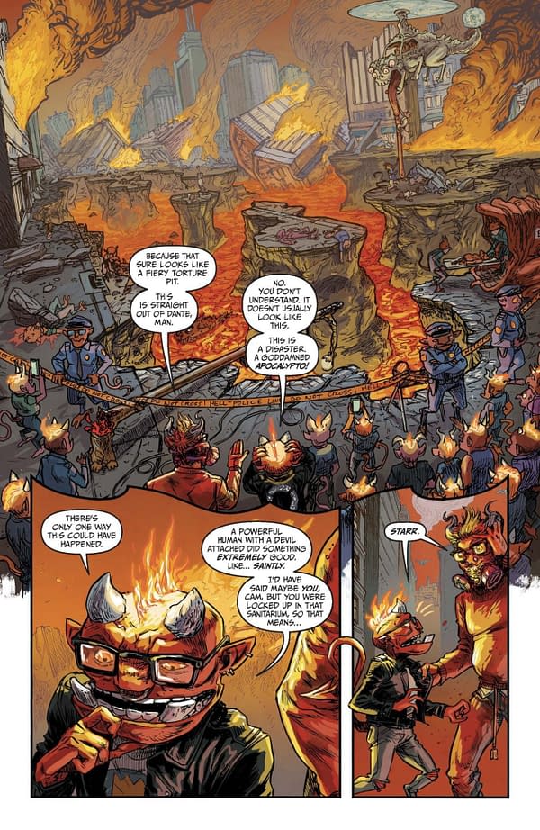 Interior preview page from The Lucky Devils #8
