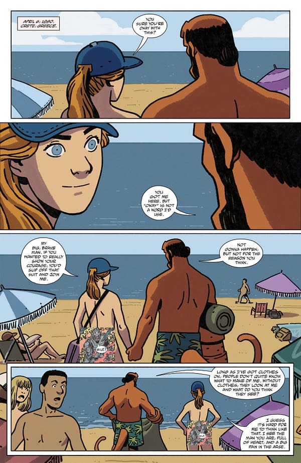 Interior preview page from HELLBOY IN LOVE: OBSIDIAN #1 ALEX NIETO COVER