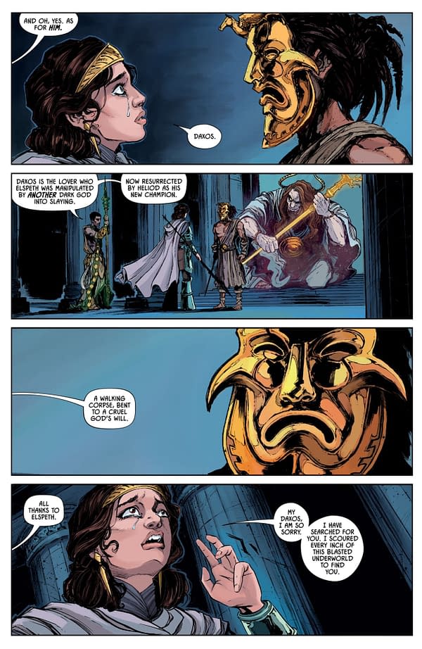 Interior preview page from MAGIC: THE GATHERING: UNTOLD STORIES - ELSPETH #4 OWEN GIENI COVER