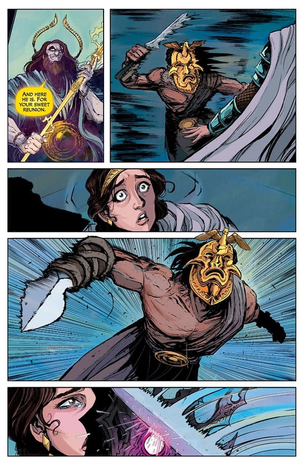 Interior preview page from MAGIC: THE GATHERING: UNTOLD STORIES - ELSPETH #4 OWEN GIENI COVER