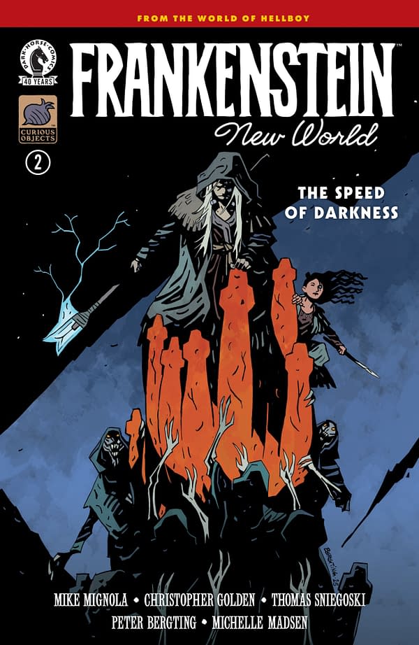 Cover image for FRANKENSTEIN: NEW WORLD - THE SPEED OF DARKNESS #2 PETER BERGTING COVER