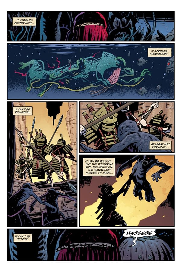 Interior preview page from FRANKENSTEIN: NEW WORLD - THE SPEED OF DARKNESS #2 PETER BERGTING COVER