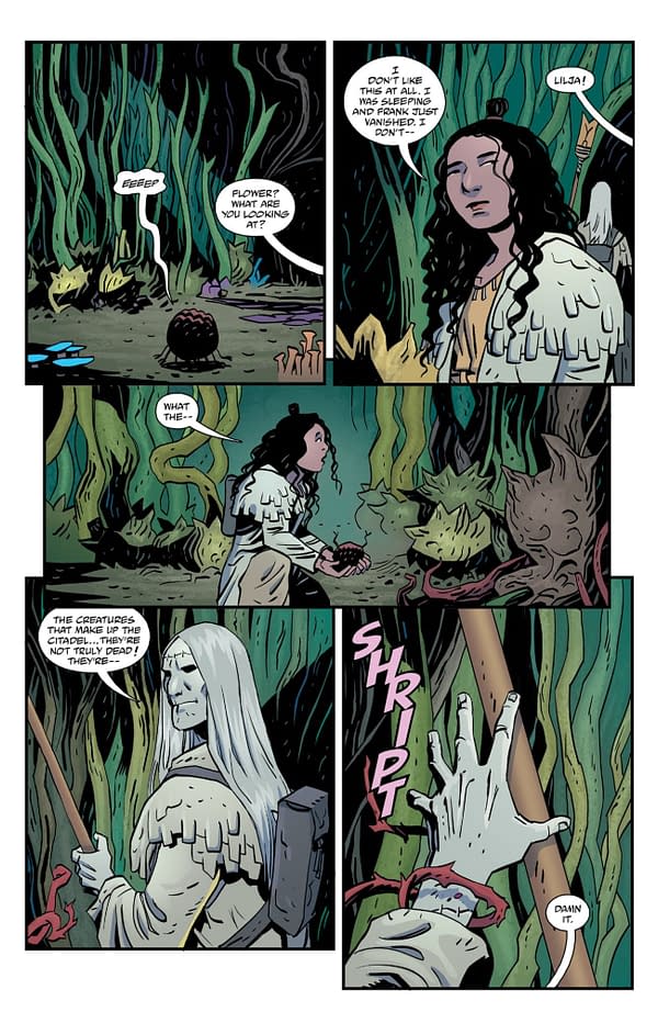 Interior preview page from FRANKENSTEIN: NEW WORLD - THE SPEED OF DARKNESS #2 PETER BERGTING COVER