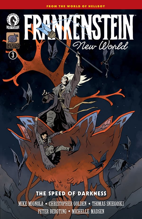 Cover image for FRANKENSTEIN: NEW WORLD--THE SPEED OF DARKNESS #3 PETER BERGTING COVER