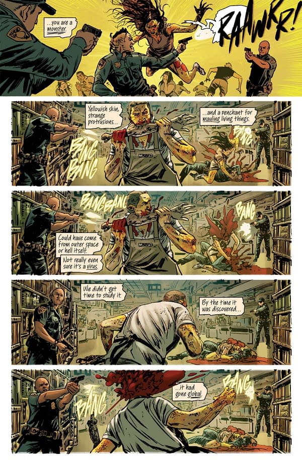 Interior preview page from ONLY THE SAVAGE ARE LEFT #1 STEFANO RAFFAELE COVER