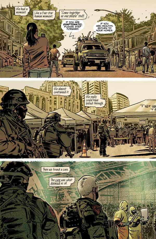 Interior preview page from ONLY THE SAVAGE ARE LEFT #1 STEFANO RAFFAELE COVER