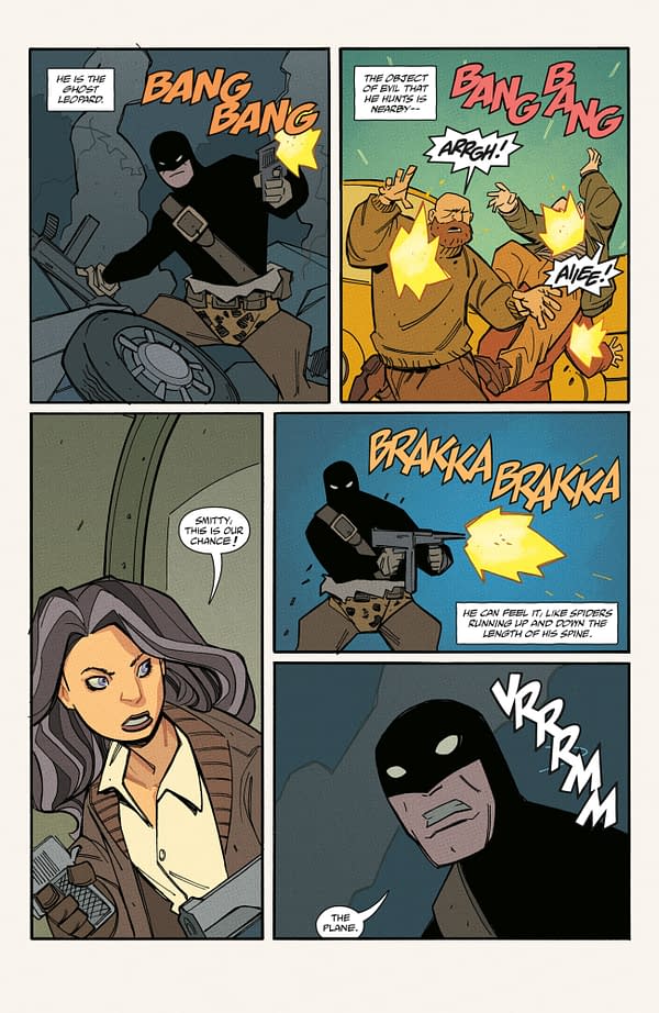 Interior preview page from YOUNG HELLBOY: THRILLING SKY ADVENTURES #2 CRAIG ROUSSEAU COVER