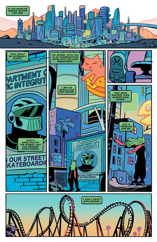 Interior preview page from SKATE ALI #1 NATACHA BUSTOS COVER