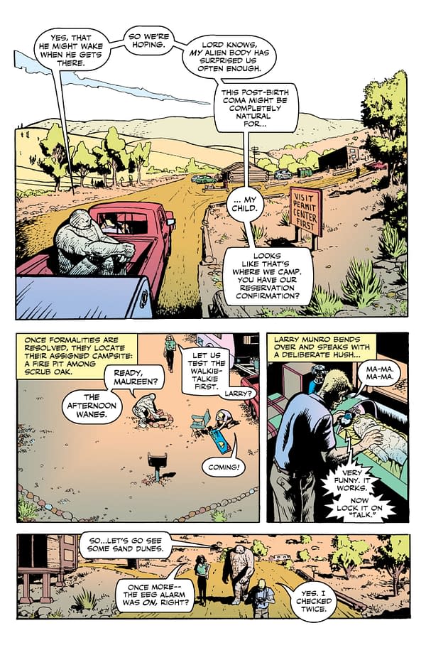 Interior preview page from CONCRETE: STARS OVER SAND #1 PAUL CHADWICK COVER