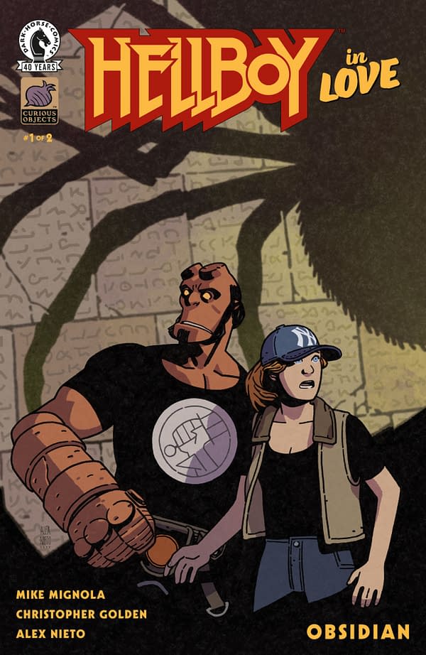 Cover image for HELLBOY IN LOVE: OBSIDIAN #1 ALEX NIETO COVER