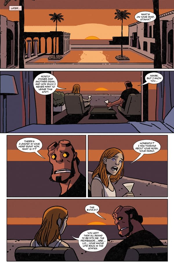 Interior preview page from HELLBOY IN LOVE: OBSIDIAN #1 ALEX NIETO COVER