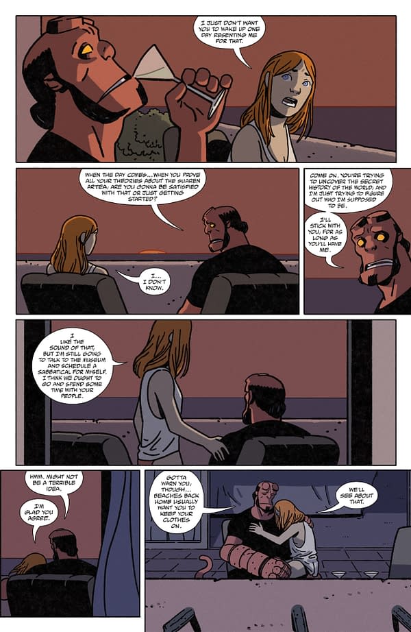Interior preview page from HELLBOY IN LOVE: OBSIDIAN #1 ALEX NIETO COVER