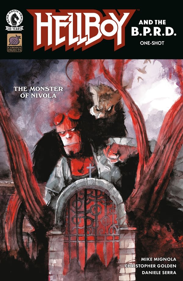 Cover image for HELLBOY AND THE B.P.R.D.: THE MONSTER OF NIVOLA DANIELE SERRA COVER