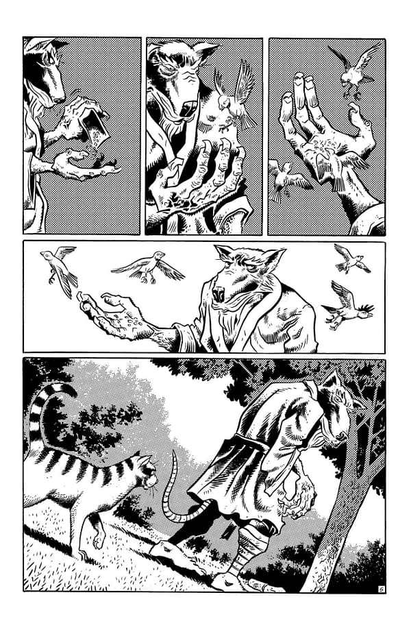 Interior preview page from TMNT: JOURNEYS #10 JIM LAWSON COVER