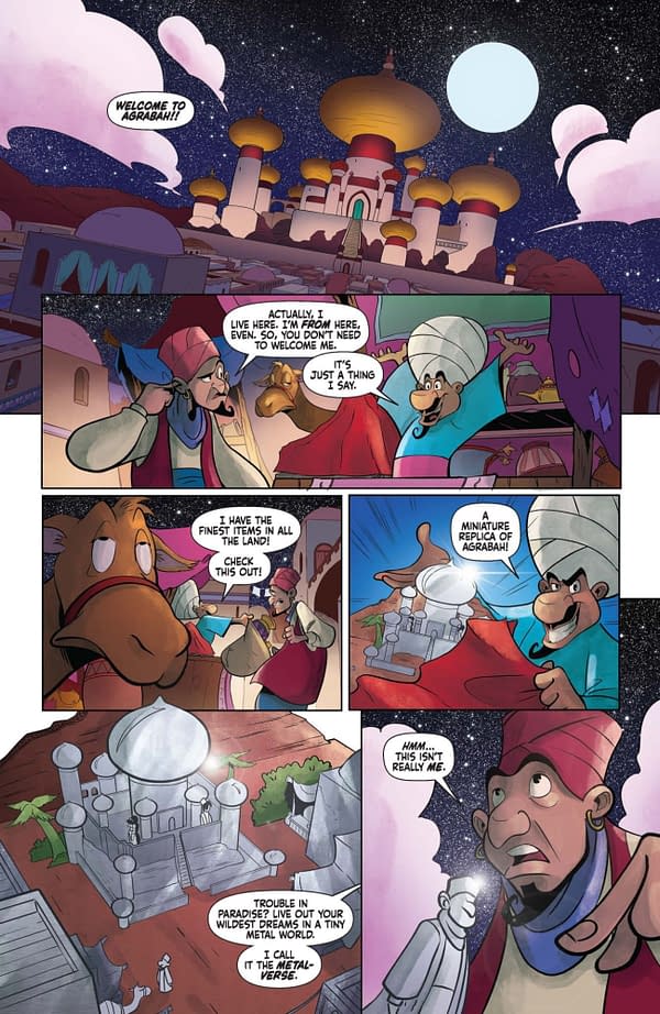 Interior preview page from Aladdin #1