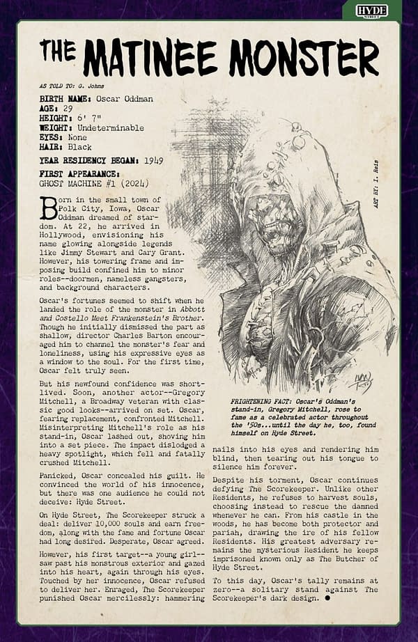 Interior preview page from Ghost Machine: The Official Guidebook #5