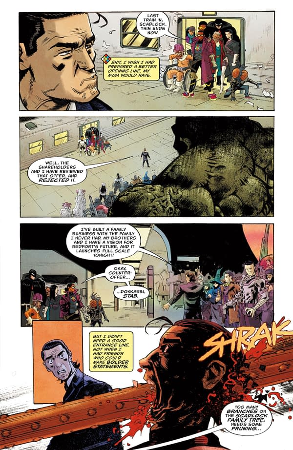 Interior preview page from MINOR THREATS: THE LAST DEVIL LEFT ALIVE #5 SCOTT HEPBURN COVER