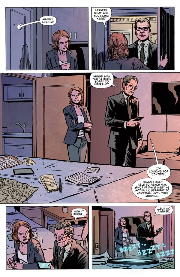 Interior preview page from JOHN LE CARRE'S: THE CIRCUS--LOSING CONTROL #3 MARCO FINNEGAN COVER