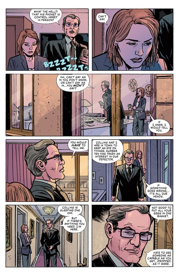 Interior preview page from JOHN LE CARRE'S: THE CIRCUS--LOSING CONTROL #3 MARCO FINNEGAN COVER
