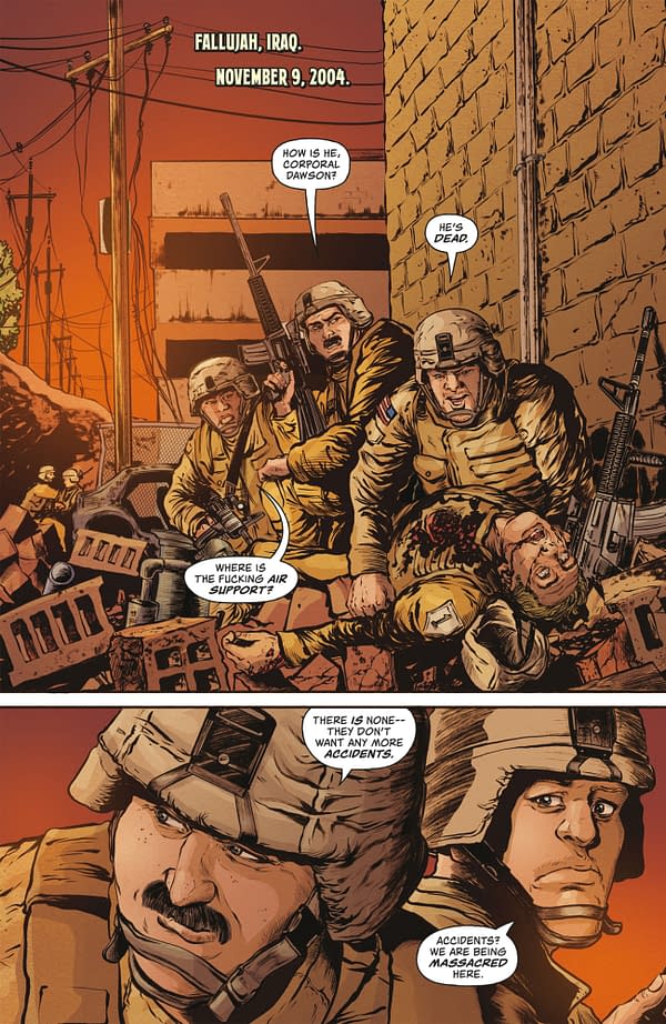Interior preview page from AMERICAN CAPER #9 TYLER BOSS COVER