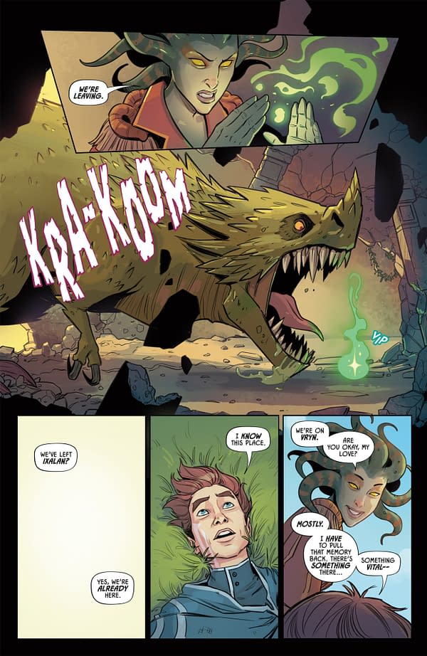 Interior preview page from MAGIC: THE GATHERING: UNTOLD STORIES--JACE #3 CAITLIN YARSKY COVER
