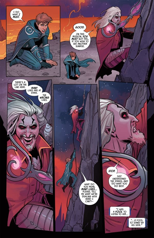Interior preview page from MAGIC: THE GATHERING: UNTOLD STORIES--JACE #3 CAITLIN YARSKY COVER