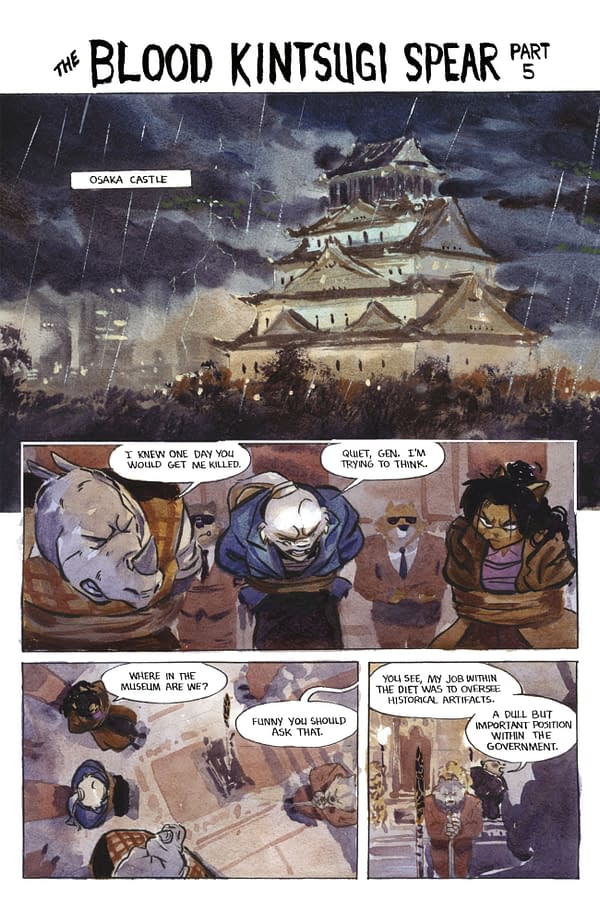 Interior preview page from USAGI YOJIMBO: KAITō '84 #5 JARED CULLUM COVER