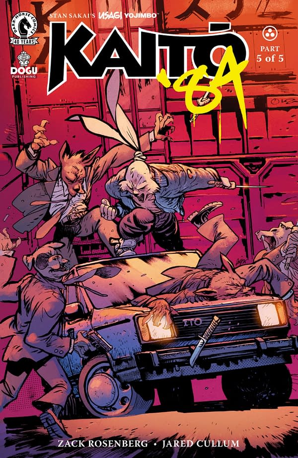 Cover image for Usagi Yojimbo: Kaito '84 #5 (CVR C) (Daniel Warren Johnson)