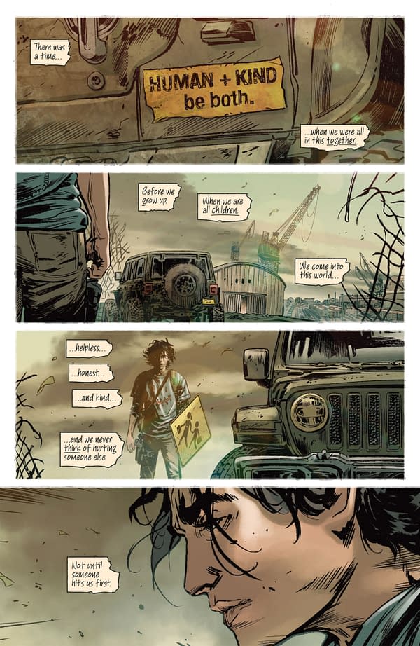 Interior preview page from ONLY THE SAVAGE ARE LEFT #2 STEFANO RAFFAELE COVER