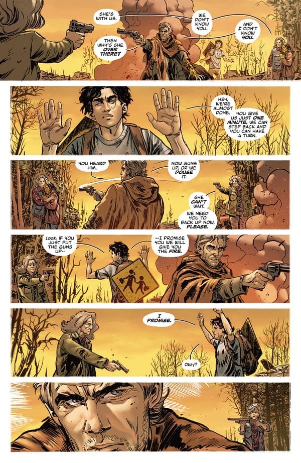 Interior preview page from ONLY THE SAVAGE ARE LEFT #2 STEFANO RAFFAELE COVER