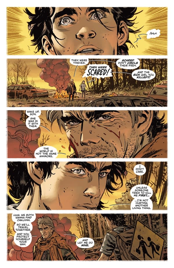 Interior preview page from ONLY THE SAVAGE ARE LEFT #2 STEFANO RAFFAELE COVER