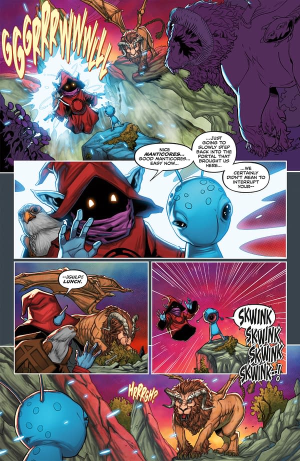 Interior preview page from HE-MAN AND THE MASTERS OF THE UNIVERSE: THE WINGS OF FATE #2 WILL SLINEY COVER