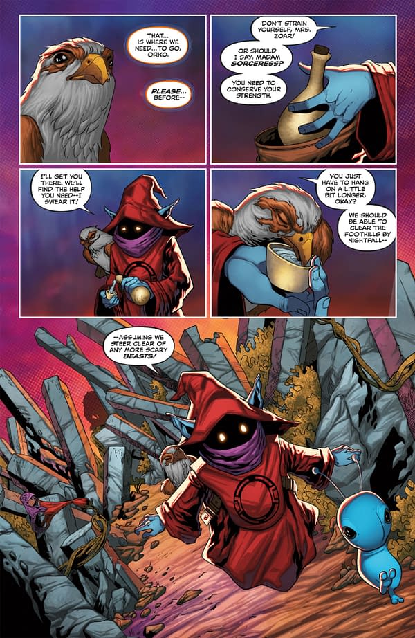 Interior preview page from HE-MAN AND THE MASTERS OF THE UNIVERSE: THE WINGS OF FATE #2 WILL SLINEY COVER