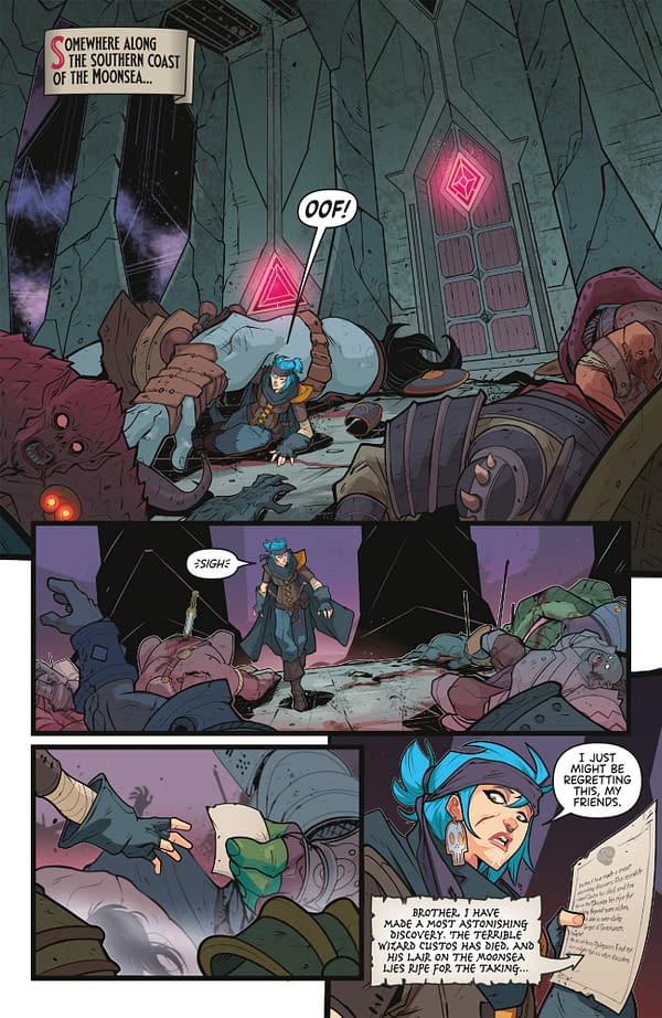 Interior preview page from DUNGEONS & DRAGONS: TOTAL PARTY KILLERS #1 ELIZABETH BEALS COVER