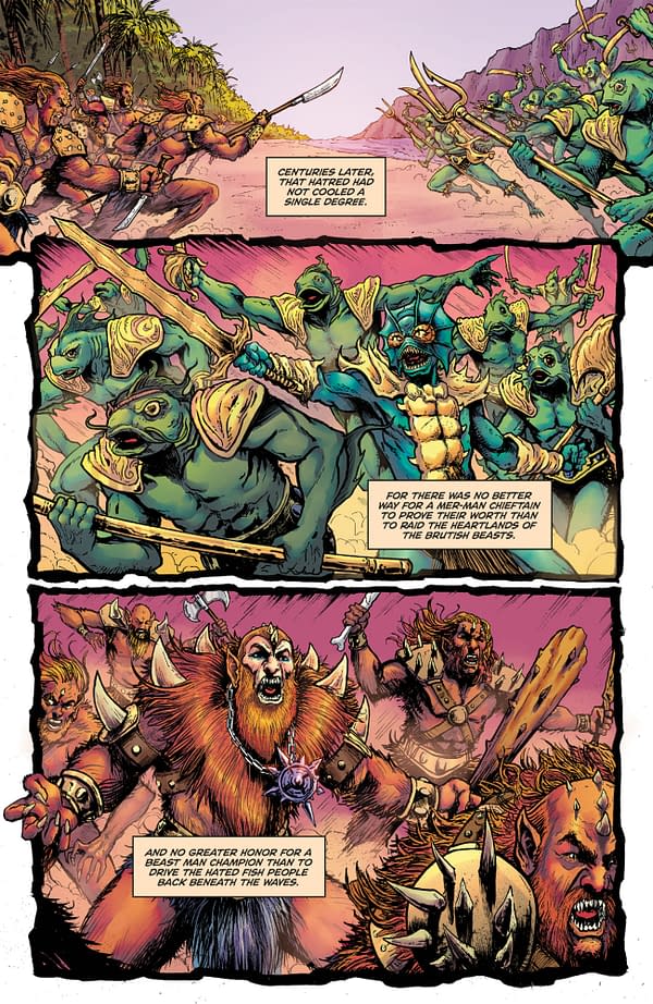 Interior preview page from MASTERS OF THE UNIVERSE: GENESIS #1 MARK BUCKINGHAM COVER