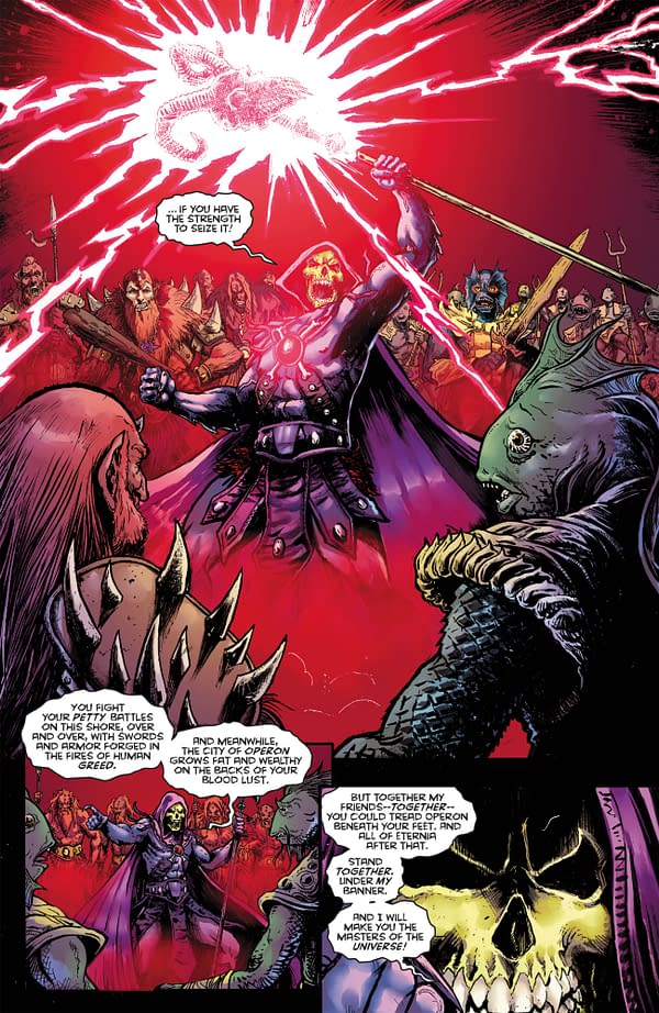 Interior preview page from MASTERS OF THE UNIVERSE: GENESIS #1 MARK BUCKINGHAM COVER