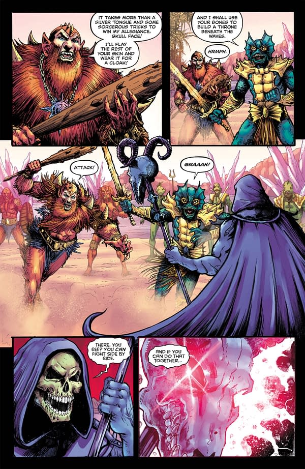 Interior preview page from MASTERS OF THE UNIVERSE: GENESIS #1 MARK BUCKINGHAM COVER