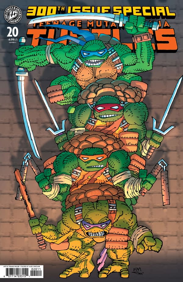 Cover image for Teenage Mutant Ninja Turtles #20: 300th Issue Special Variant C (Miller)