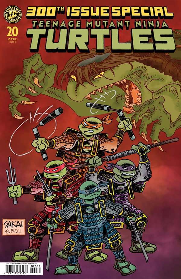 Cover image for Teenage Mutant Ninja Turtles #20: 300th Issue Special Variant RI (50) (Sakai)