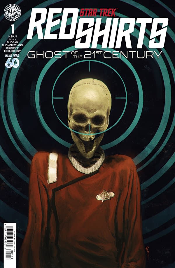 Cover image for STAR TREK: RED SHIRTS - GHOST OF THE 21ST CENTURY #1 CHRIS SHEHAN COVER
