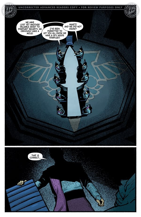 Interior preview page from STAR TREK: RED SHIRTS - GHOST OF THE 21ST CENTURY #1 CHRIS SHEHAN COVER