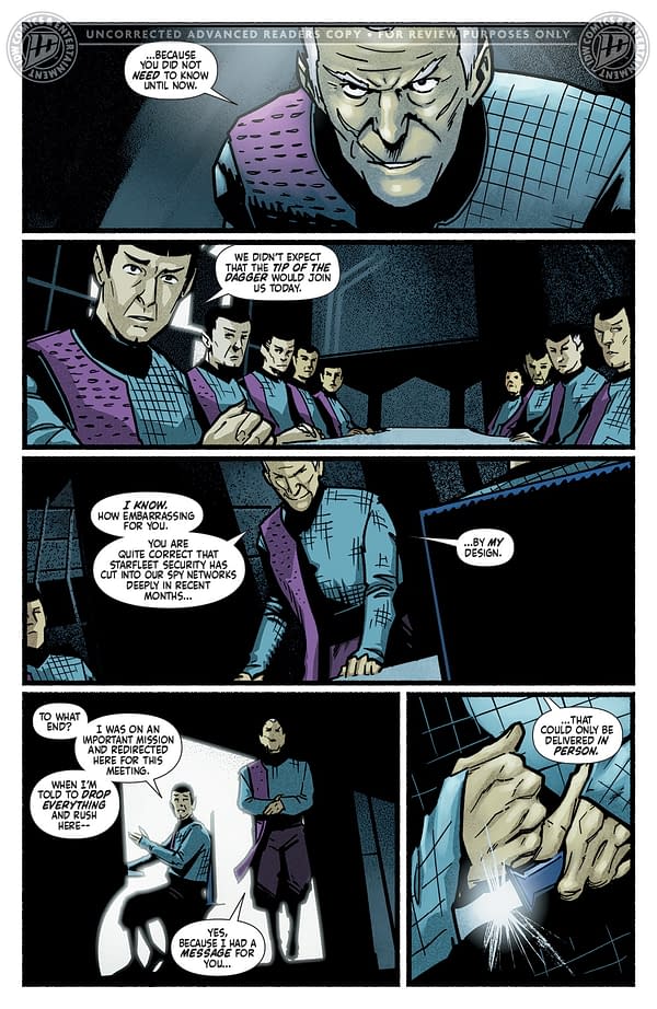 Interior preview page from STAR TREK: RED SHIRTS - GHOST OF THE 21ST CENTURY #1 CHRIS SHEHAN COVER